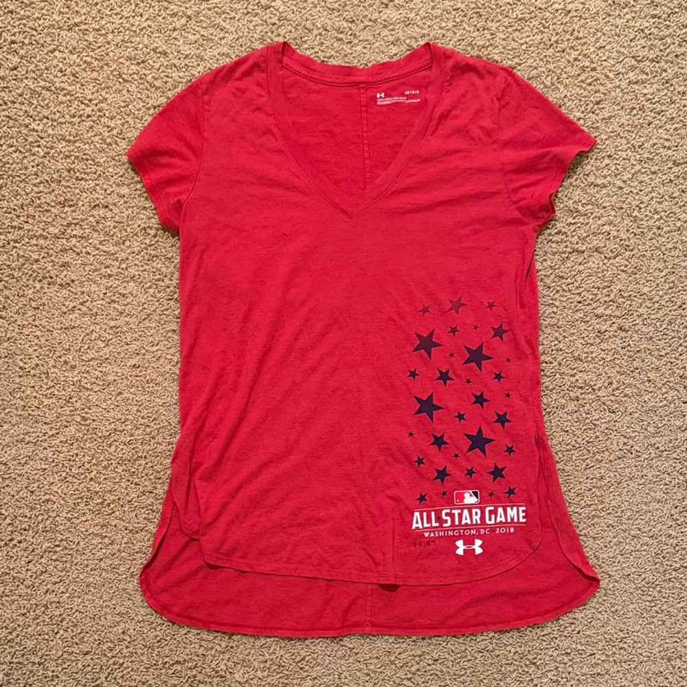 Under Armour Women's 2018 MLB ASG Red Star Tee size Large